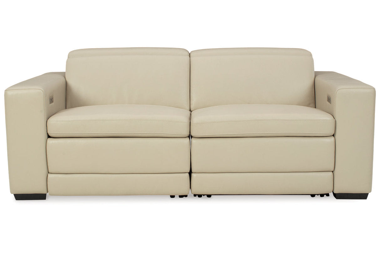 Texline Sand 3-Piece Power Reclining Sectional Loveseat