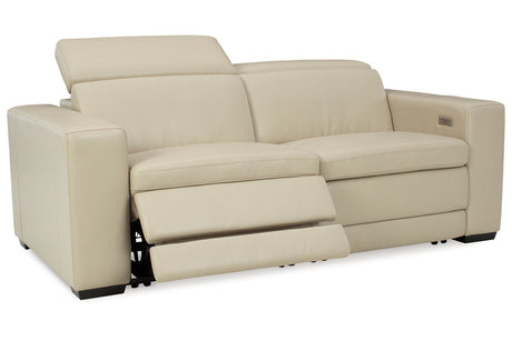 Texline Sand 3-Piece Power Reclining Sectional Loveseat