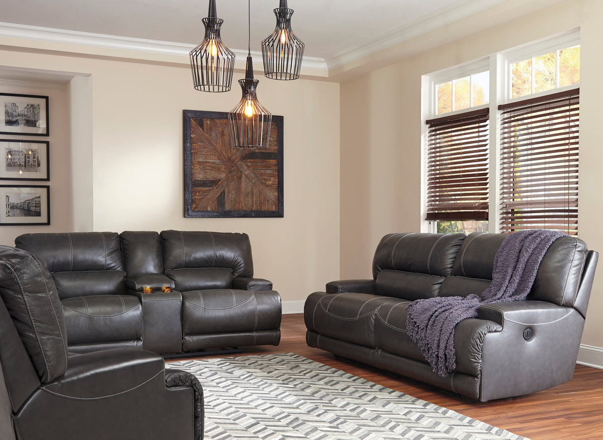 Leesworth Dark Power Reclining Living Room Set