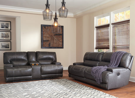 Leesworth Dark Power Reclining Living Room Set