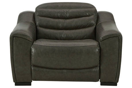 Center Line Dark Gray Power Recliner