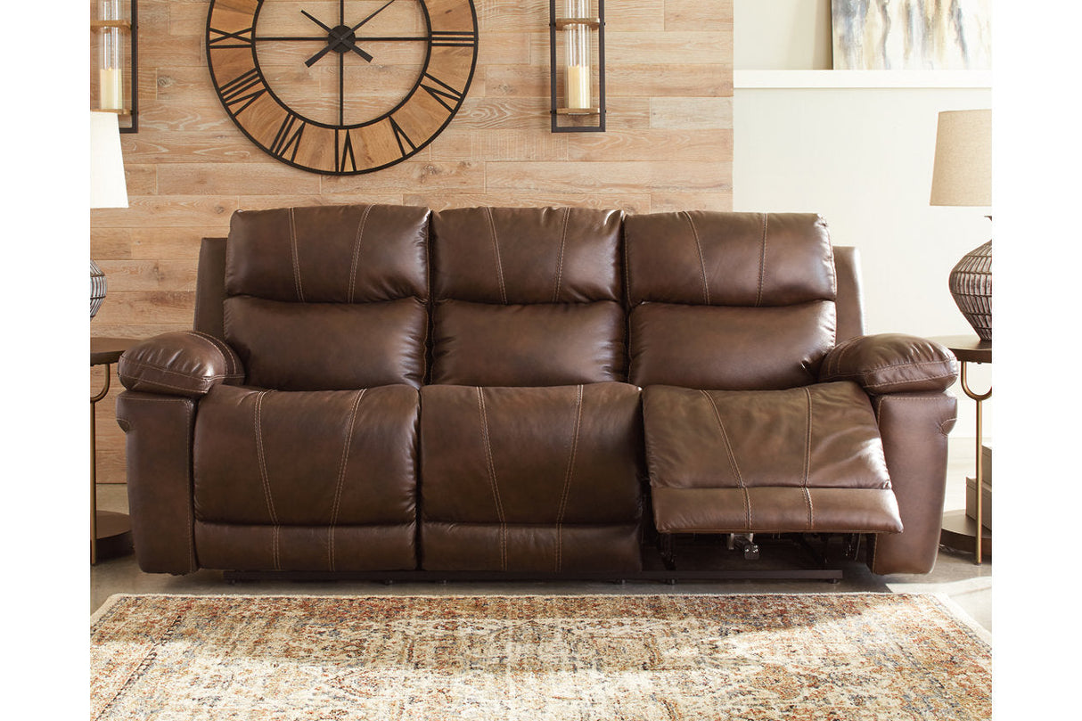 Edmar Chocolate Power Reclining Sofa