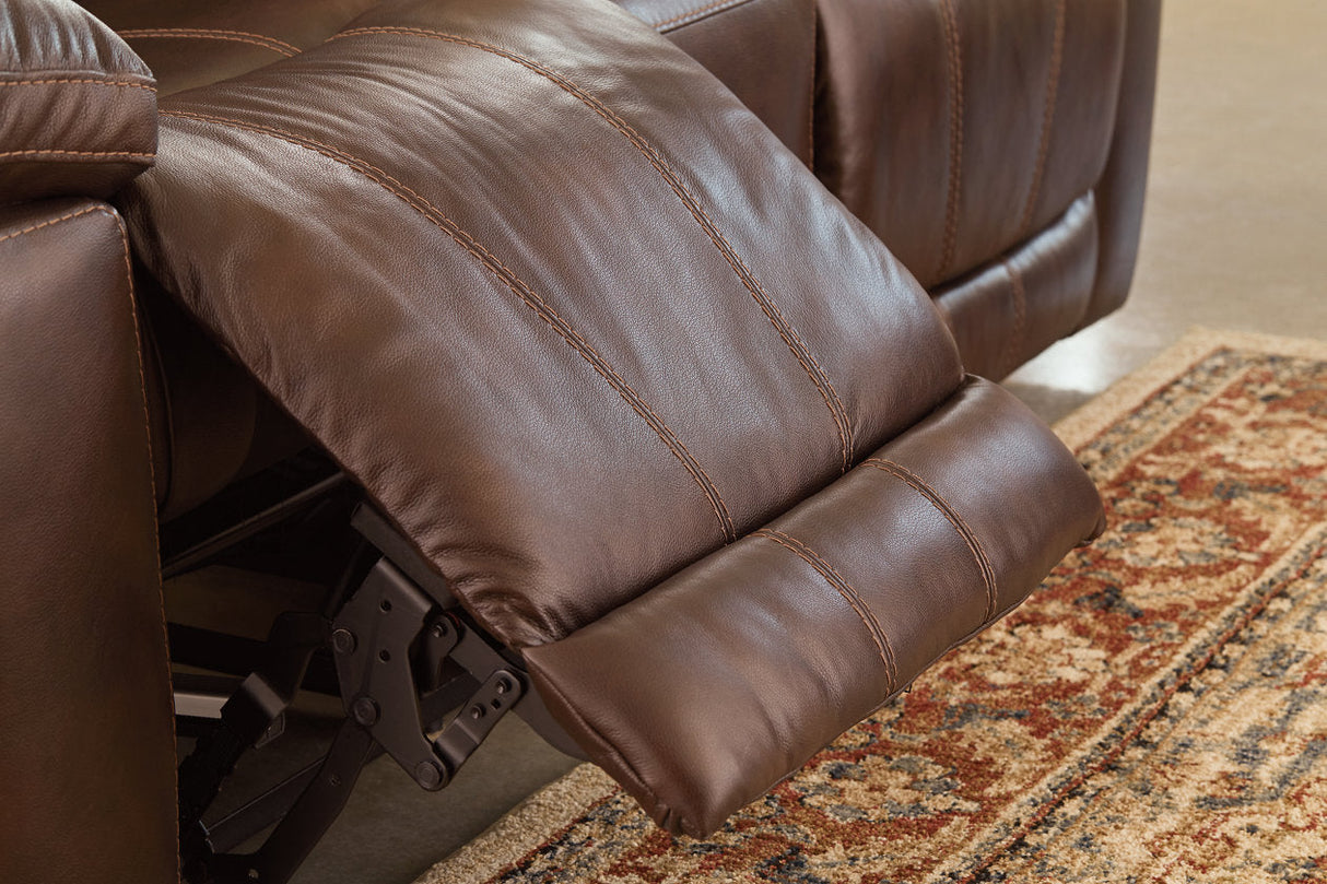 Edmar Chocolate Power Reclining Sofa