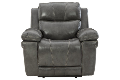 Edmar Charcoal Power Recliner