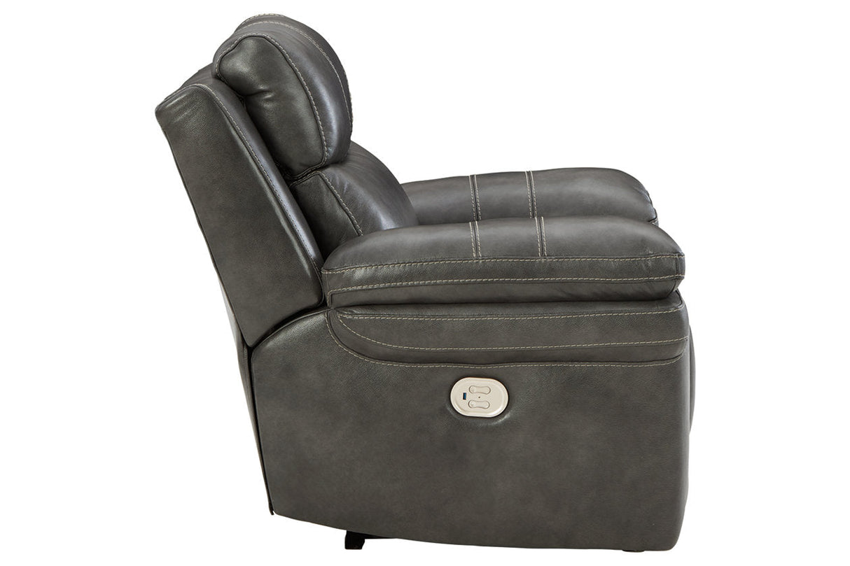 Edmar Charcoal Power Recliner