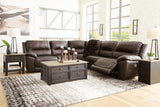 Dunleith Chocolate 5-Piece Power Reclining Sectional