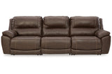 Dunleith Chocolate 3-Piece Power Reclining Sofa