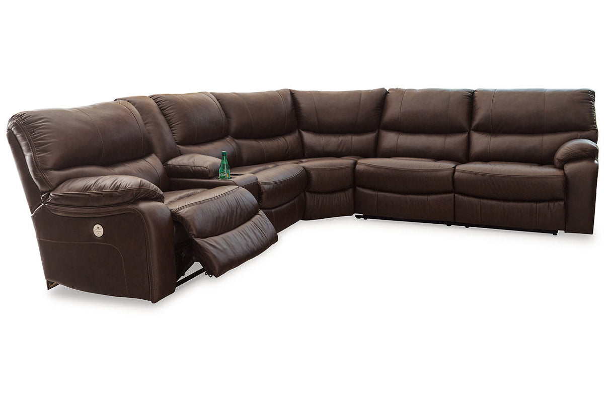 Family Circle Dark Brown 3-Piece Power Reclining Sectional