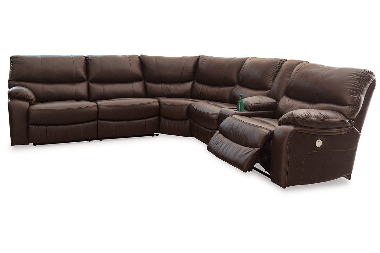 Family Circle Dark Brown 3-Piece Power Reclining Sectional