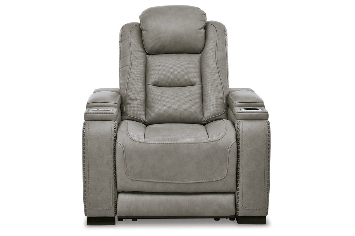 The Man-Den Gray Power Recliner