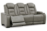 The Man-Den Gray Power Reclining Sofa