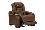 The Man-Den Mahogany Power Recliner