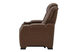 The Man-Den Mahogany Power Recliner