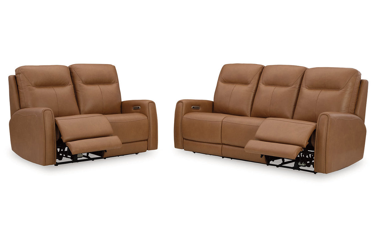 Tryanny Butterscotch Power Reclining Living Room Set