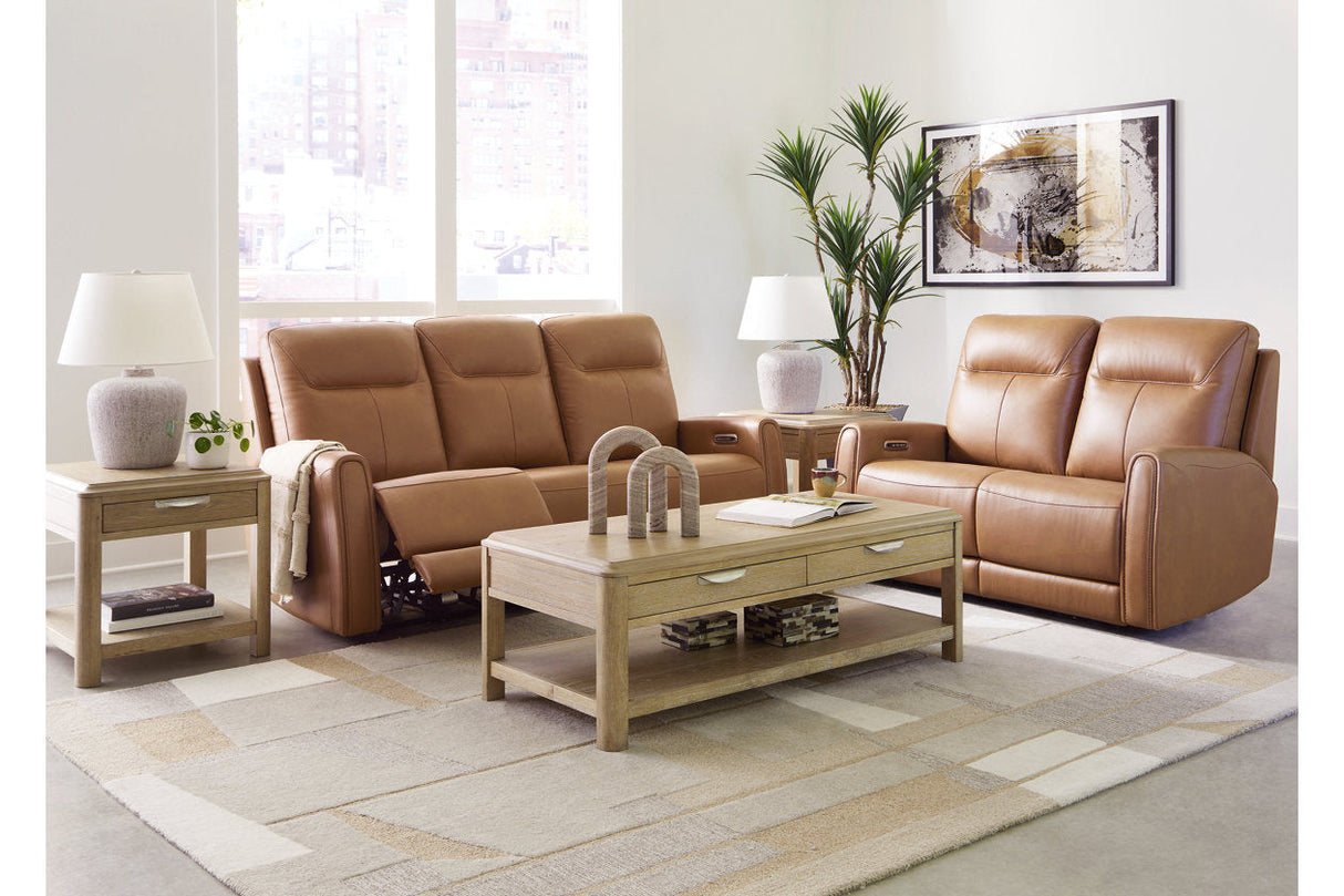 Tryanny Butterscotch Power Reclining Living Room Set