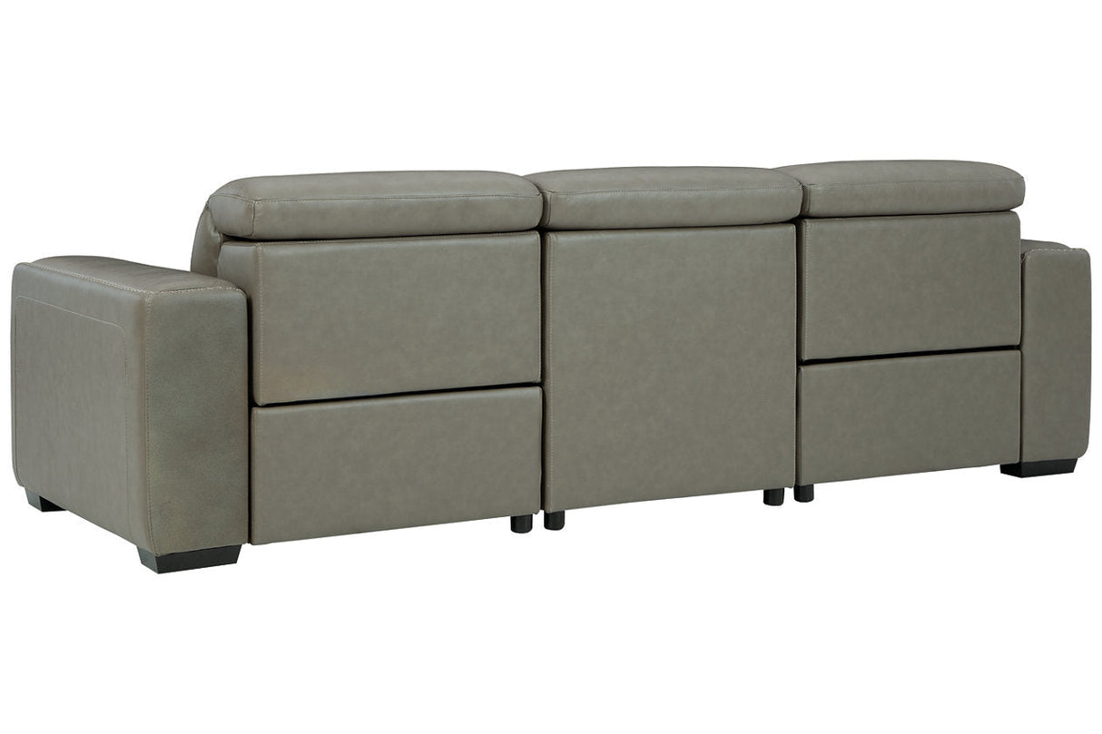 Correze Gray 3-Piece Power Reclining Sofa