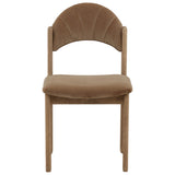 Ulani Dining Chair, Light Brown, Set of 2 by Dovetail at Eve Furniture