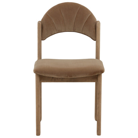 Ulani Dining Chair, Light Brown, Set of 2 by Dovetail at Eve Furniture