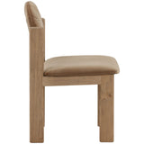 Ulani Dining Chair, Light Brown, Set of 2 by Dovetail at Eve Furniture