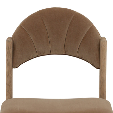 Ulani Dining Chair, Light Brown, Set of 2 by Dovetail at Eve Furniture