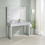 Umbridge Chrome and White 3-Drawer Vanity with Lighting by Coaster at Eve Furniture