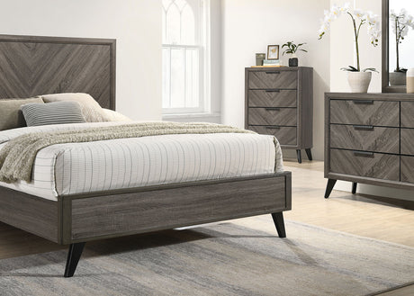 Vagan Gray King Bed by Furniture of America at Eve Furniture