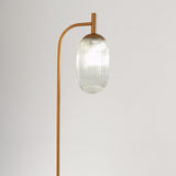 Vela Floor Lamp Bronze and Clear by Ashcroft Imports at Eve Furniture