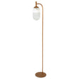 Vela Floor Lamp Bronze and Clear by Ashcroft Imports at Eve Furniture