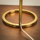 Velvet Globe Table Lamp White Opal Glass with Dimmer Switch Inline by Ashcroft Imports at Eve Furniture