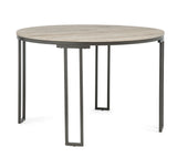 Verano Light Gray Round Dining Set by Crown Mark at Eve Furniture
