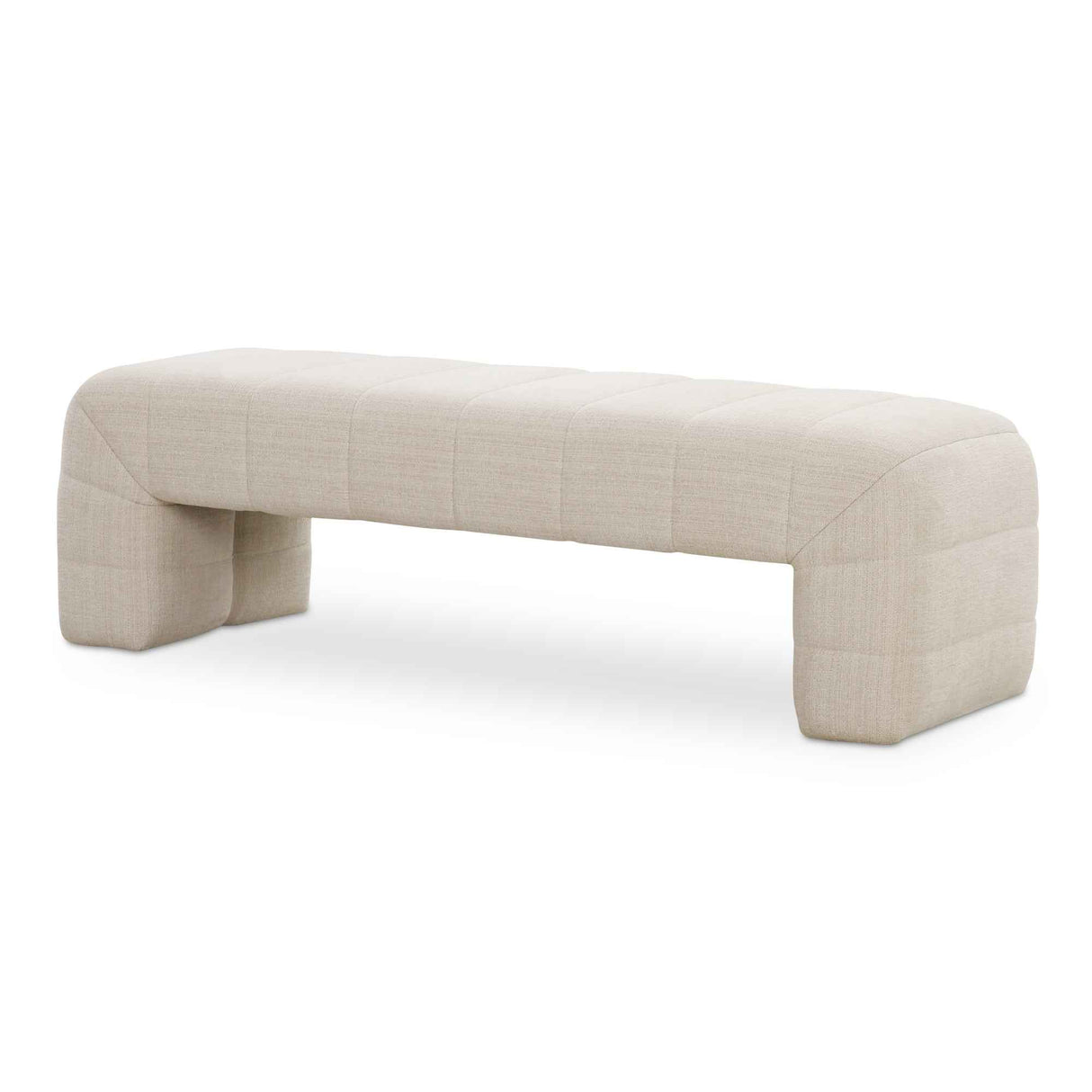 Verity Oatmeal Bench by Moe's Home at Eve Furniture