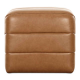 Verity Tan Leather Stool by Moe's Home at Eve Furniture