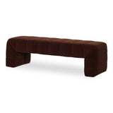 Verity Warm Brown Bench by Moe's Home at Eve Furniture
