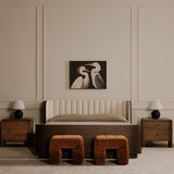 Verity Warm Brown Stool by Moe's Home at Eve Furniture