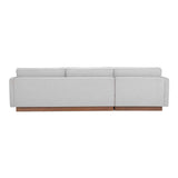 Vernon Grey Left Sectional by Moe's Home at Eve Furniture