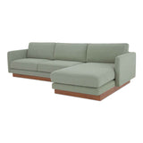 Vernon Sage Right Sectional by Moe's Home at Eve Furniture