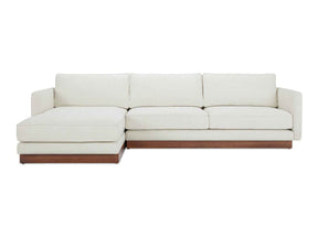Vernon White Left Sectional by Moe's Home at Eve Furniture