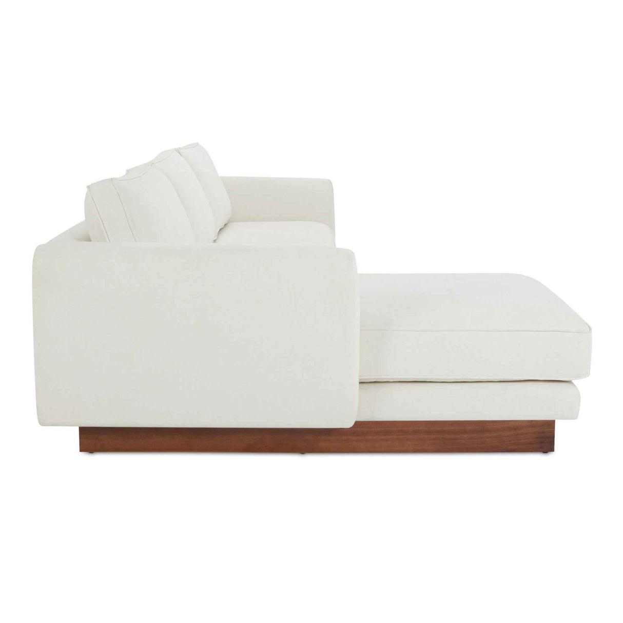 Vernon White Left Sectional by Moe's Home at Eve Furniture