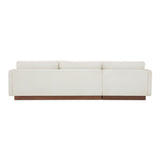 Vernon White Left Sectional by Moe's Home at Eve Furniture