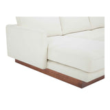Vernon White Left Sectional by Moe's Home at Eve Furniture