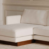 Vernon White Left Sectional by Moe's Home at Eve Furniture