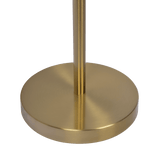 Verve Brassed Gold Floor Lamp with On/Off Switch Adjustable Led Round Base by Ashcroft Imports at Eve Furniture