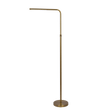 Verve Brassed Gold Floor Lamp with On/Off Switch Adjustable Led Round Base by Ashcroft Imports at Eve Furniture