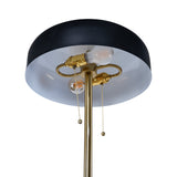 Vesper Floor lamp with Black outer and White inner by Ashcroft Imports at Eve Furniture