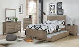 Vevey Wire-Brushed Warm Gray Full Bed by Furniture of America at Eve Furniture