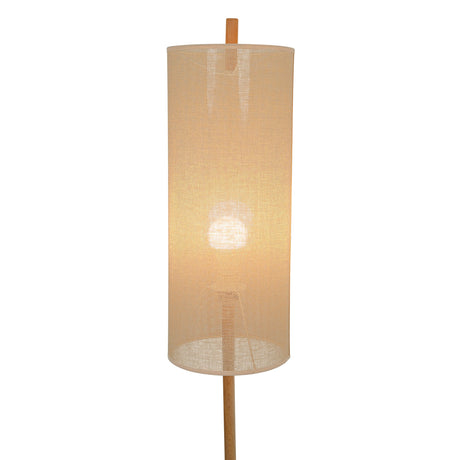 Vialux Floor Lamp - Oak and Natural by Ashcroft Imports at Eve Furniture