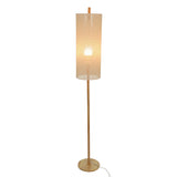Vialux Floor Lamp - Oak and Natural by Ashcroft Imports at Eve Furniture