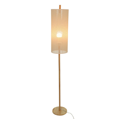 Vialux Floor Lamp - Oak and Natural by Ashcroft Imports at Eve Furniture