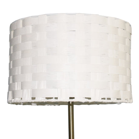 Viora Marble Base Floor Lamp - Dark Brown and White by Ashcroft Imports at Eve Furniture