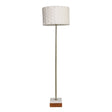 Viora Marble Base Floor Lamp - Dark Brown and White by Ashcroft Imports at Eve Furniture